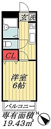ヴィスタコート舞浜 1Kの間取図画像