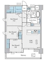 Terra蚕糸の森 3LDKの間取図画像