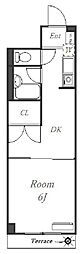 パークコートZAMA 1DKの間取図画像