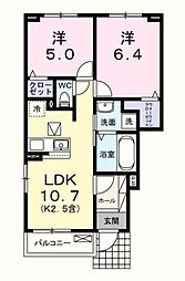 サニーリーヴズ 2LDKの間取図画像