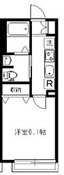 リチェルカーレ芦花公園 1Kの間取図画像