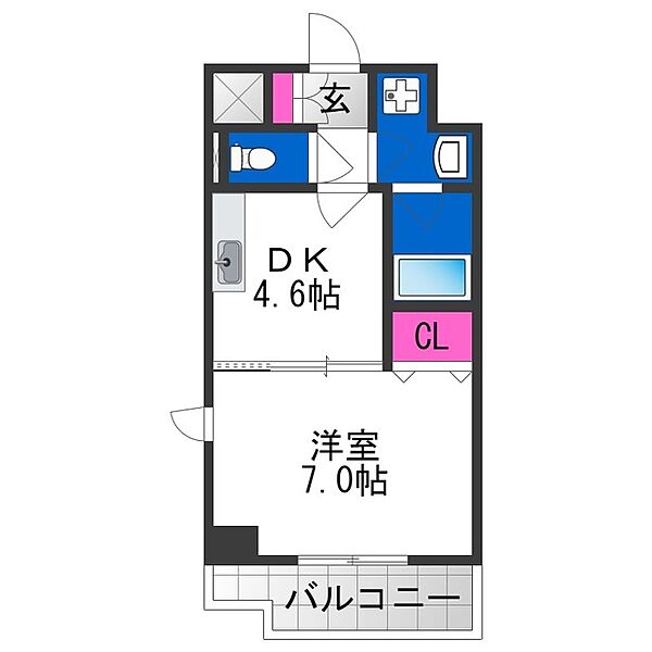 ウォンテ ｜大阪府大阪市生野区巽中２丁目(賃貸マンション1DK・4階・29.61㎡)の写真 その2