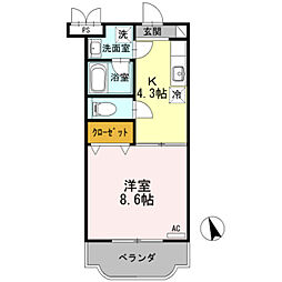 JR横浜線 橋本駅 バス10分 能開大前下車 徒歩2分 3階/-
