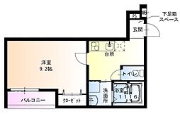 フジパレス門真本町3番館 1Kの間取図画像