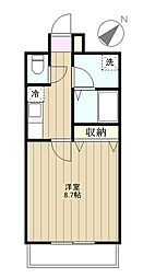 ドエル57 1Kの間取図画像