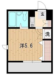 ベルトピア南浦和3 1Kの間取図画像
