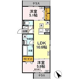 D-ROOM松木B 3階
