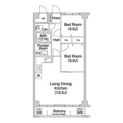COMFORIAたまプラーザ 2LDKの間取図画像