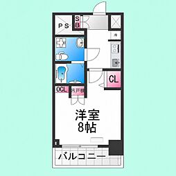Racine宿院 1Kの間取図画像