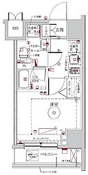 LUMEED横濱南 1Kの間取図画像