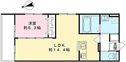 CASA PINO SOLO 1LDKの間取図画像