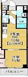 soare幕張2nd 1DKの間取図画像