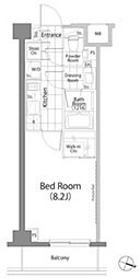 パークハビオ笹塚 2階1Kの間取り
