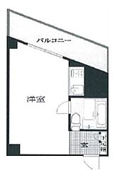 ペガサス稲荷台 ワンルームの間取図画像
