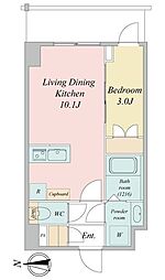 LIME RESIDENCE KAWAGUCHI EAST 1LDKの間取図画像