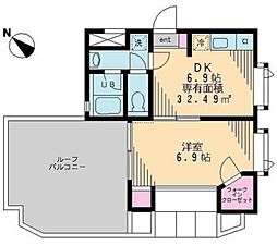 ルーチェ・ボナール 1DKの間取図画像
