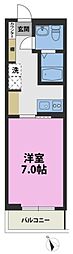 ベルヴィ 1Kの間取図画像