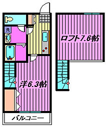 DuoCourt西川口 1Kの間取図画像