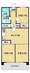 ルーチェ取手 3LDKの間取図画像