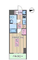 ルネスアヴニール 1Kの間取図画像