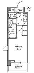 GRANPASEO田端B 1Kの間取図画像