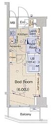 ブライズ大森東DUE 1Kの間取図画像