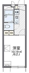 レオパレス旭2 1Kの間取図画像