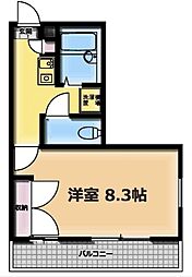 ノヴェル横浜菅田 1Kの間取図画像