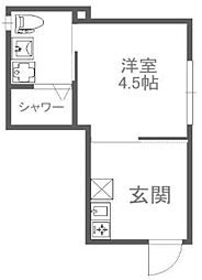 Glanz高円寺南 1Kの間取図画像