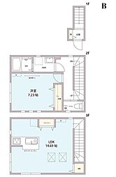 TOWNLIGHTS尾山台 1LDKの間取図画像