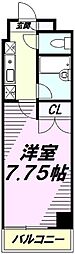 S-FORT八王子 1Kの間取図画像