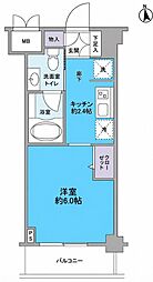 マークフォレスト 1Kの間取図画像