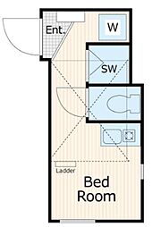 ココパレス ワンルームの間取図画像