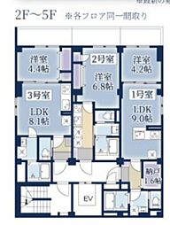 Maison Futaba 1Kの間取図画像