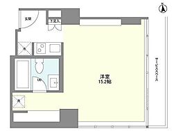ウエリスアーバン品川タワー ワンルームの間取図画像