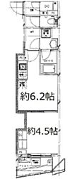 S-FORT中板橋 1DKの間取図画像