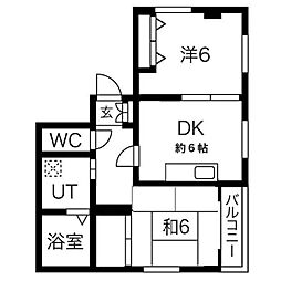 アネックスＴ 4階1LDKの間取り