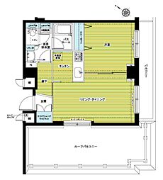 フェニックス初台 1LDKの間取図画像