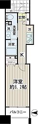 エクセル川崎WEST 1Kの間取図画像