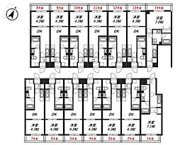 リヴシティ八王子 1Kの間取図画像