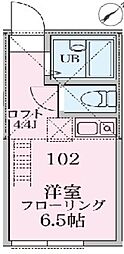アティコグランデ ワンルームの間取図画像