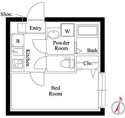 Ｍステージ志村坂上 4階1Kの間取り
