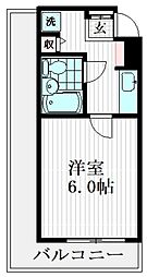 クリオ藤が丘壱番館 1Kの間取図画像