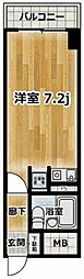 TYコート栄町通 1Kの間取図画像