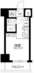 ロジマン御苑 ワンルームの間取図画像