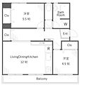 東逗子第二団地8号棟3階7.7万円