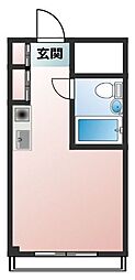 メゾンドノア聖蹟桜ケ丘 ワンルームの間取図画像