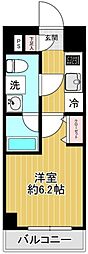 SHOKEN Residence川崎八丁畷 3階1Kの間取り