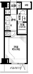 プレール・ドゥーク練馬高野台 1Kの間取図画像