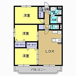 ピュアサファイア2 3LDKの間取図画像